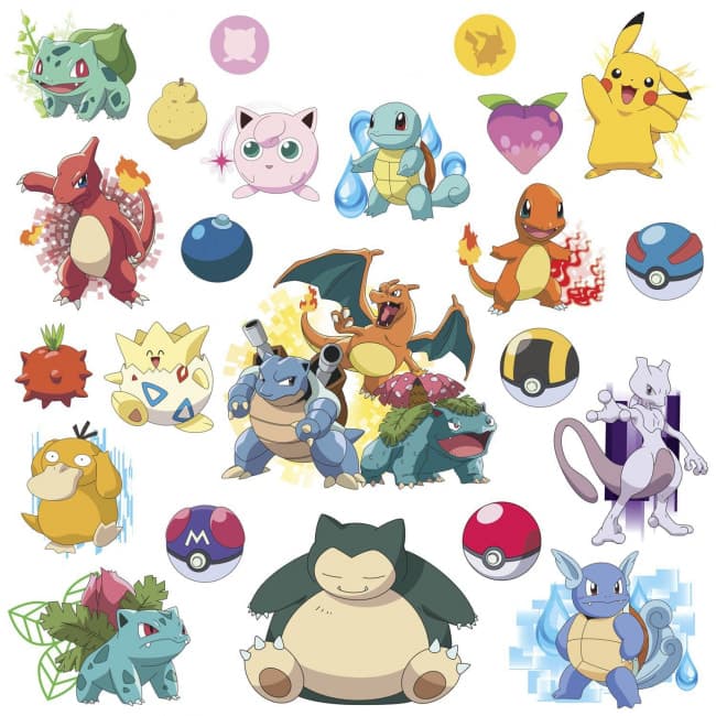 Pokemon Go Wall Decals Stickers Toy Game Shop