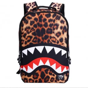 Leopard Shark Backpack Schoolbag Rucksack