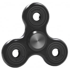 Wewdigi Tri Fidget Spinner Toy Metal Fidget Spintech - Black