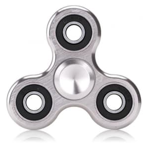 Gorilla Spinners - Fidget Spinner Toy with High Speed Steel Bearing – Shiny Silver