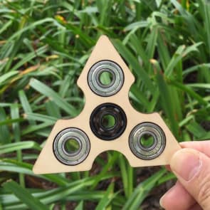 Wooden Triangle Shape Fidget Spinner