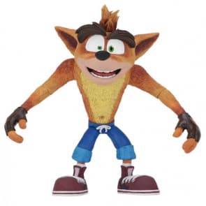 NECA Crash Bandicoot 7 Inches Scale Action Figure Deluxe Crash with Jet Board