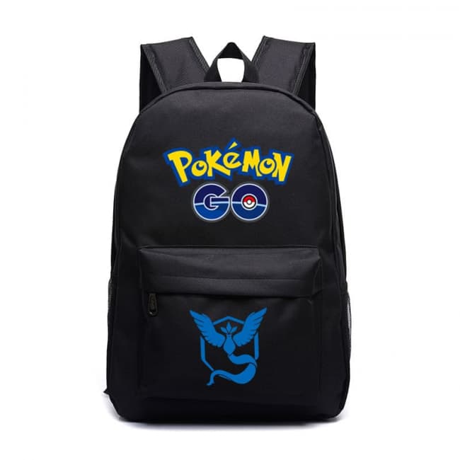 Pokemon Go Team Mystic Blue Black Backpack Toy Game Shop